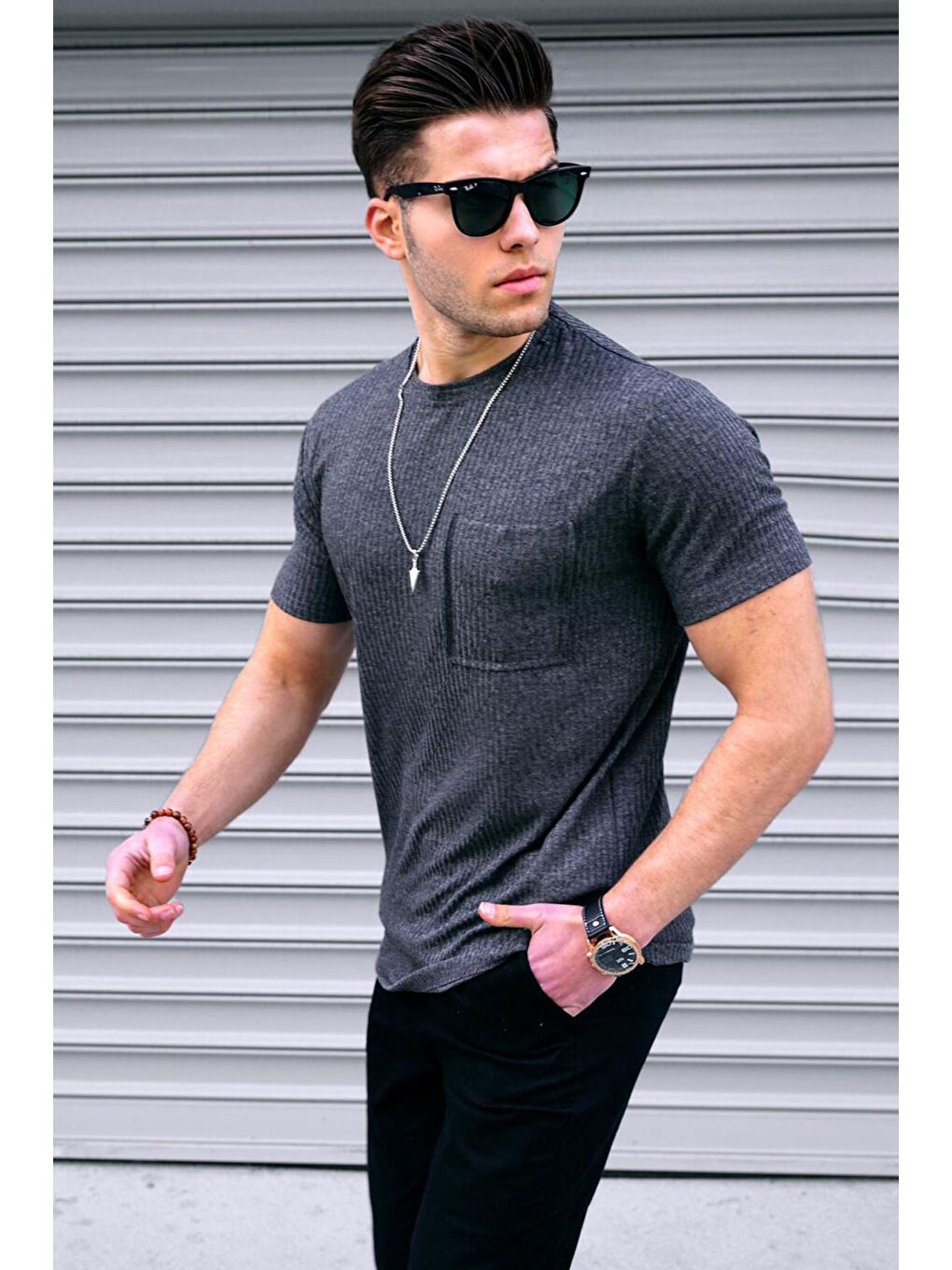 Antrasit Basic Triko Tişört