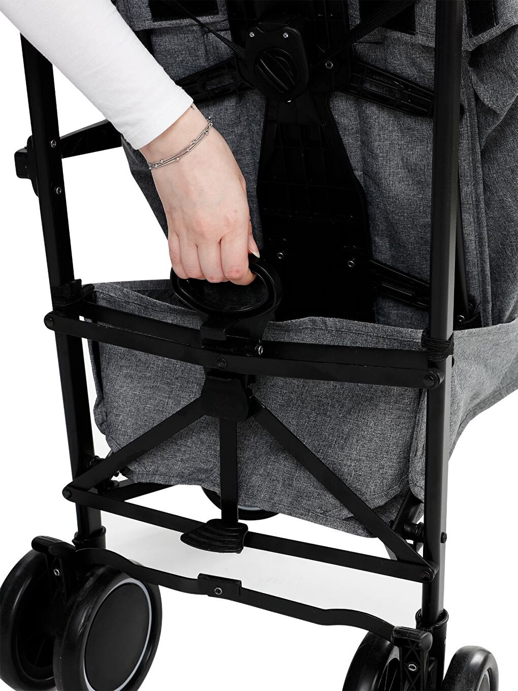 Polo20 Lüks Baston Bebek Arabası - Gri-1