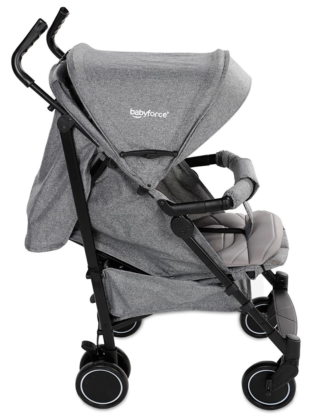 Polo20 Lüks Baston Bebek Arabası - Gri-2