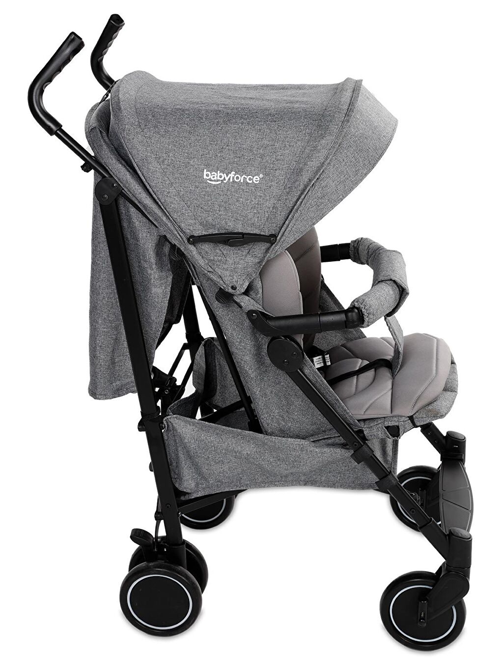 Polo20 Lüks Baston Bebek Arabası - Gri-5