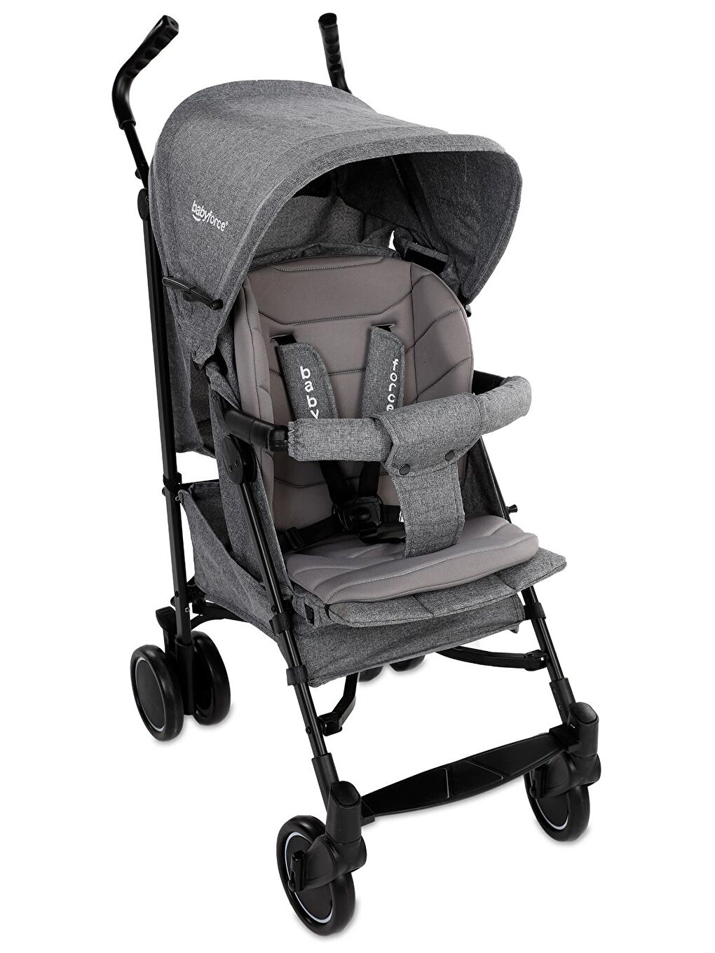 Polo20 Lüks Baston Bebek Arabası - Gri-7