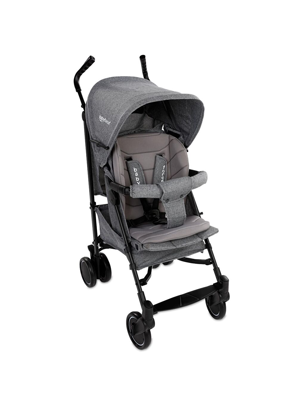 Polo20 Lüks Baston Bebek Arabası - Gri-8