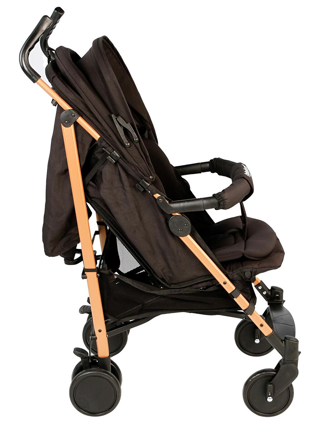 Polo20 Lüks Baston Bebek Arabası - Siyah-5