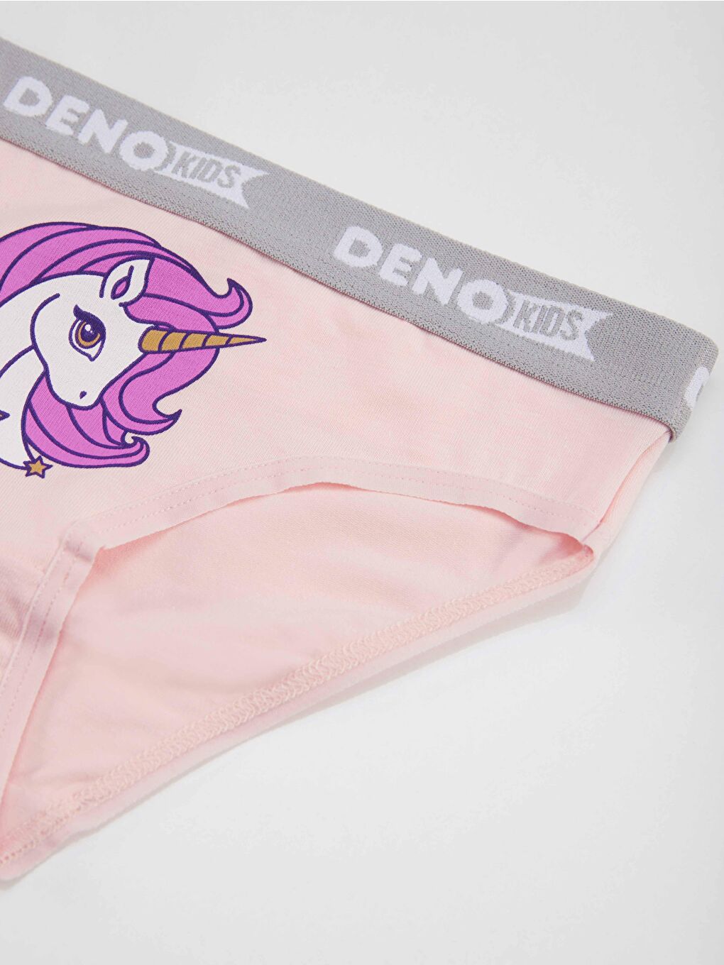 Denokids Karışık Kız Çocuk Pembe-Beyaz-Mint 3 Adet Külot Takım - 4