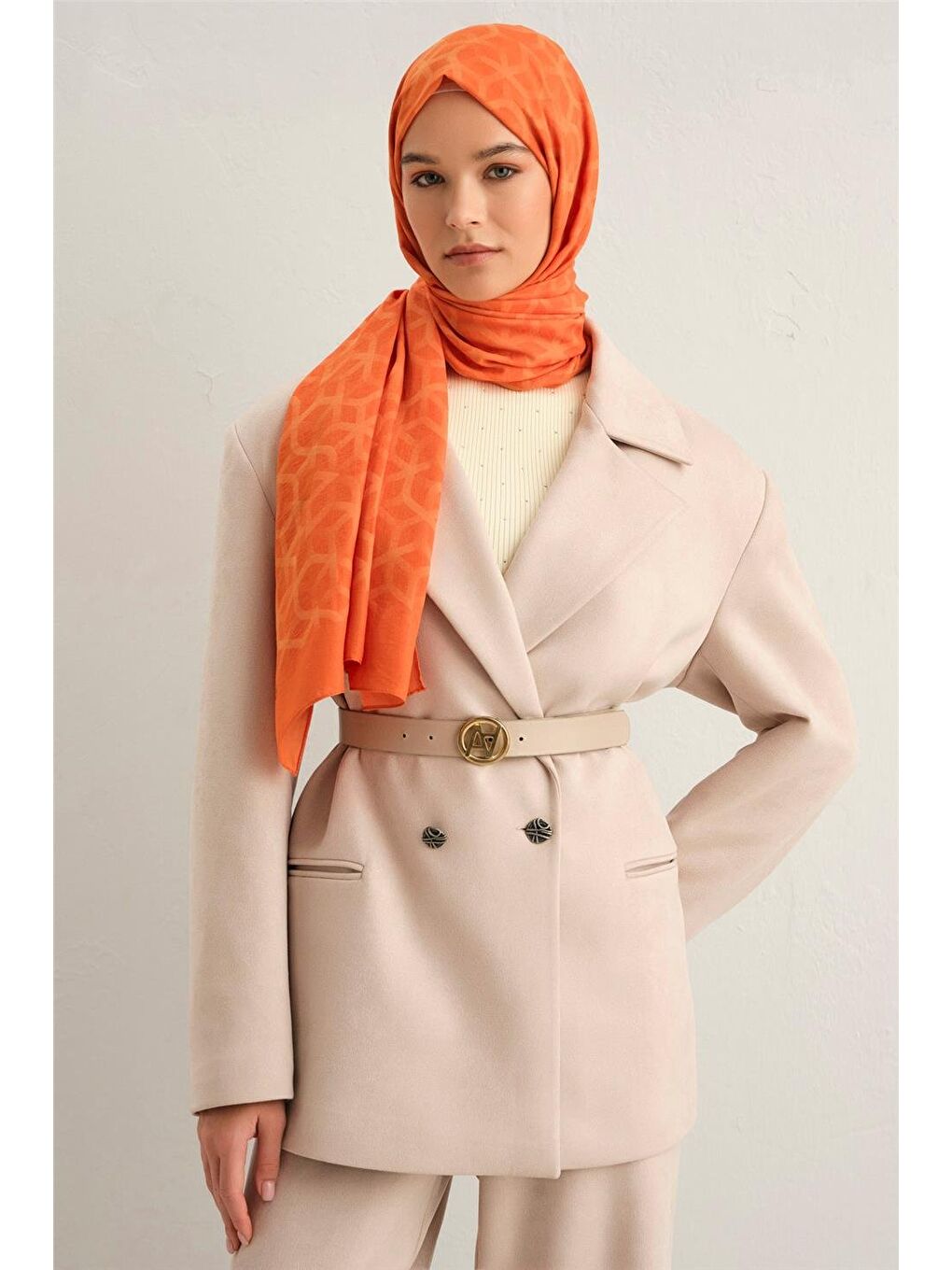 Turuncu Trend Ultralight Şal 17 23005 3196