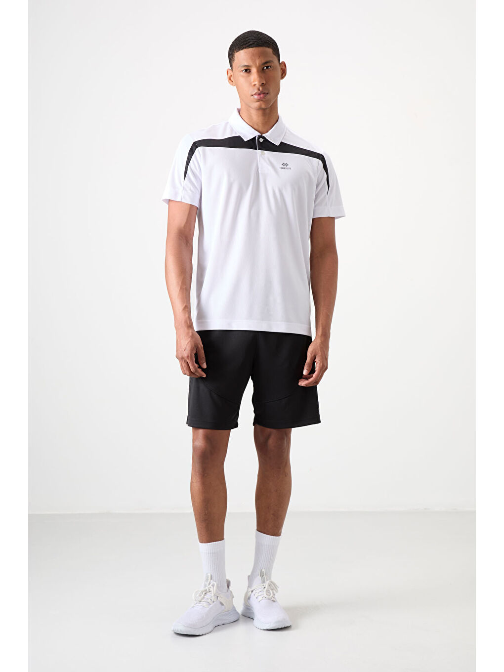 Siyah Polyester Kalın Yumuşak Comfort Fit Erkek Şort - 81271