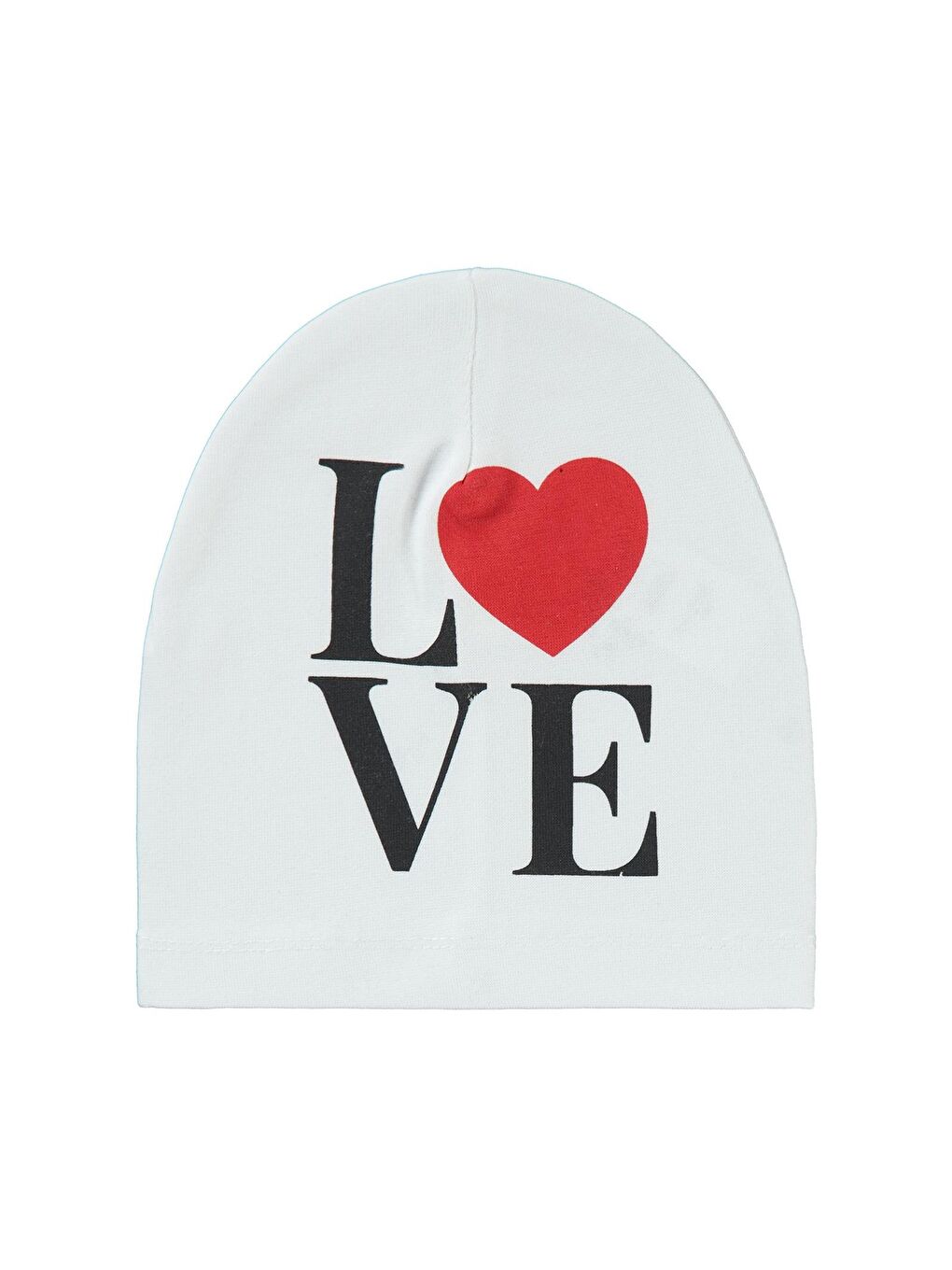 Love 6-9 Yaş Çocuk Kız Bere - Beyaz Standart-1