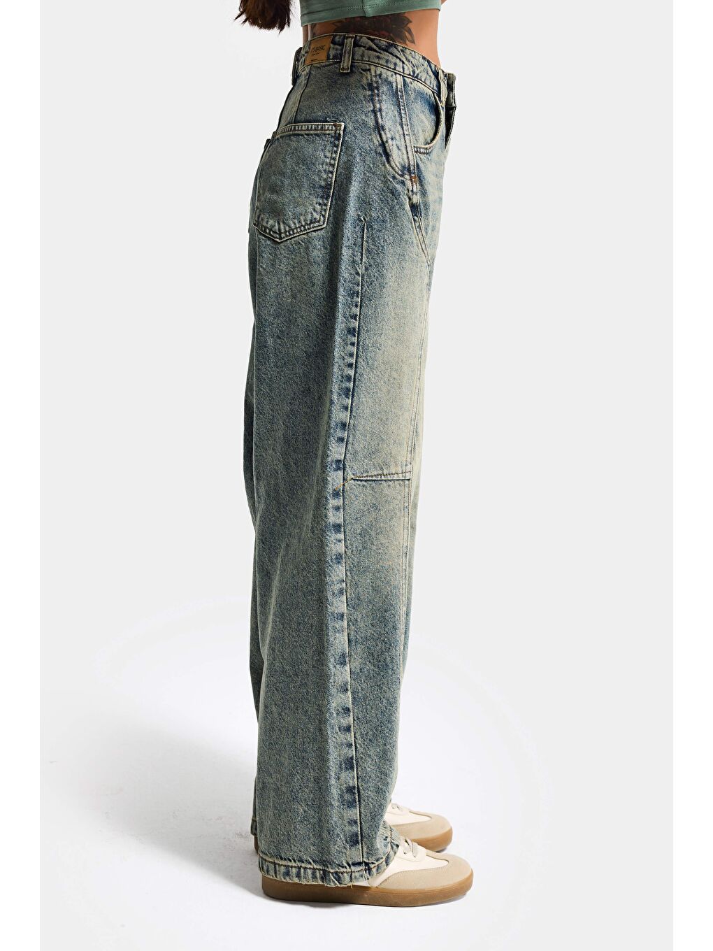 Mavi Kadın T.Kot Rengi 4w5-85 Barrel Fit Cep Detaylı %100 Pamuk Tasarım Denim Jean-3
