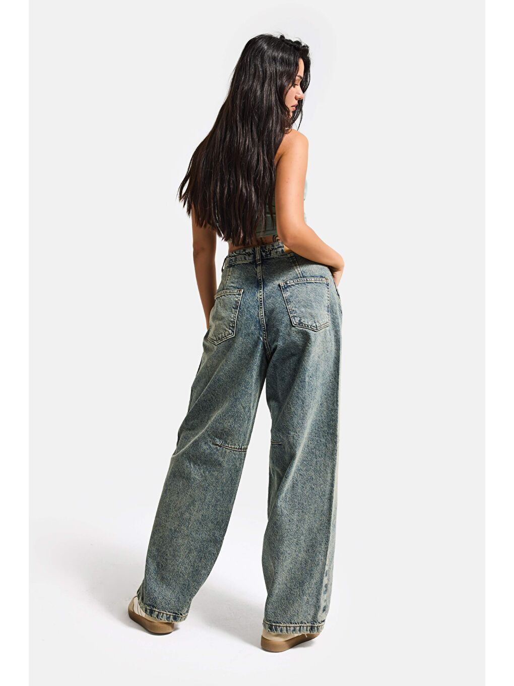 Mavi Kadın T.Kot Rengi 4w5-85 Barrel Fit Cep Detaylı %100 Pamuk Tasarım Denim Jean-6