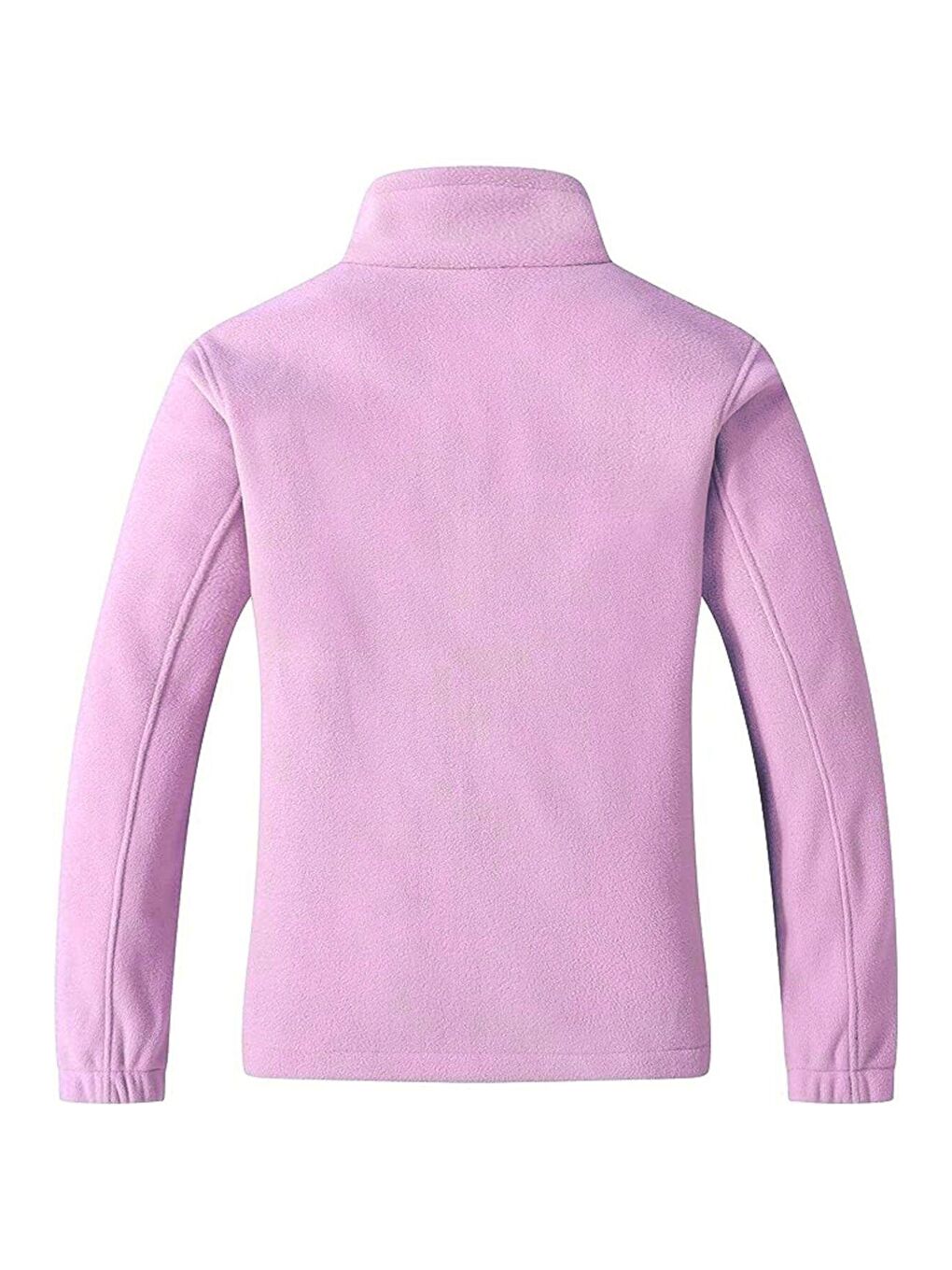 Lila Unisex Renkli Tam  Polar  Fermuarlı Sweatshirt-1