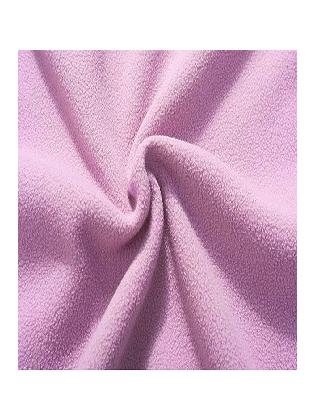 Lila Unisex Renkli Tam  Polar  Fermuarlı Sweatshirt-3