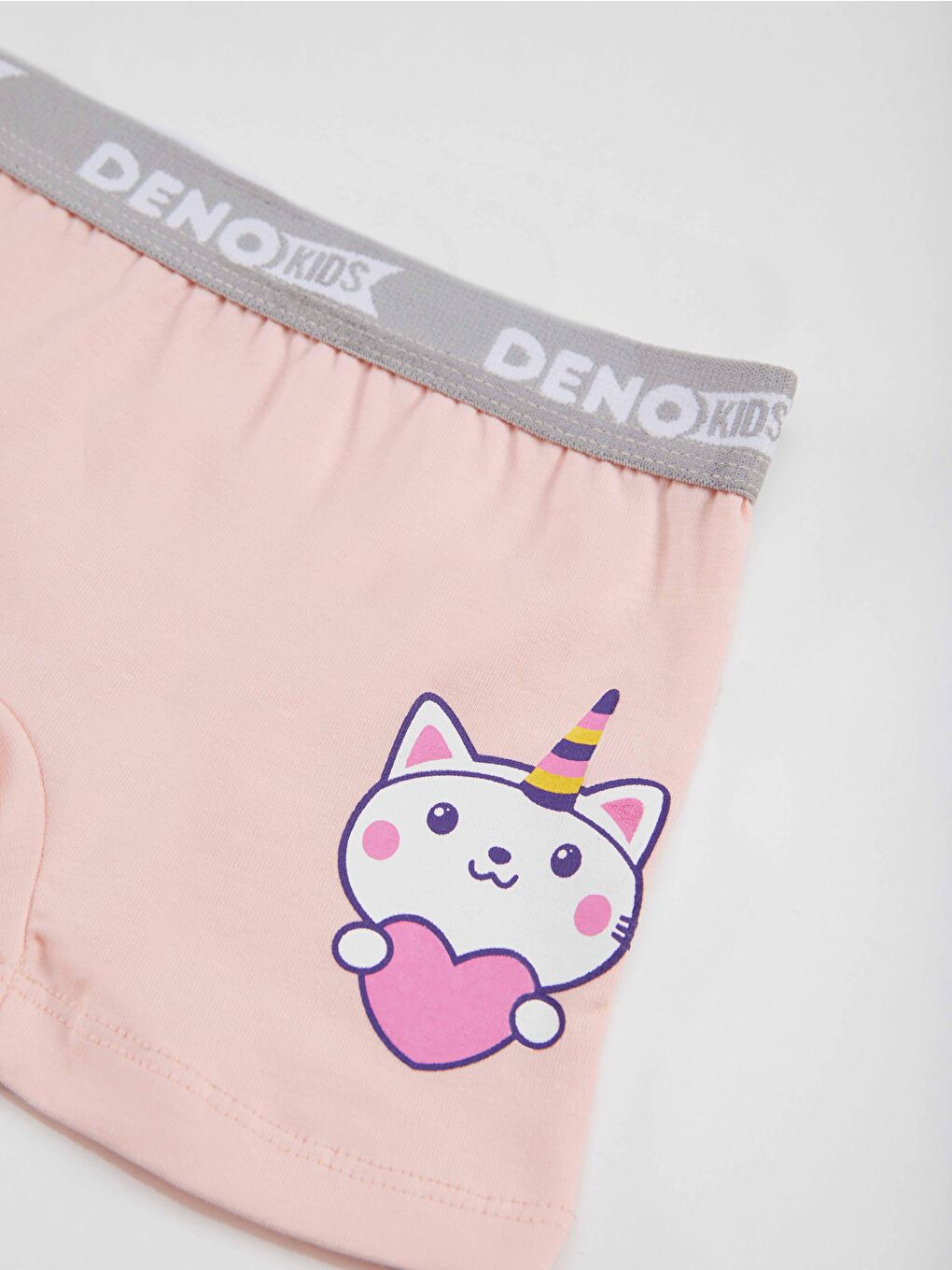 Denokids Karışık Kız Çocuk Pembe-Beyaz 2 Adet Boxer Takım - 2