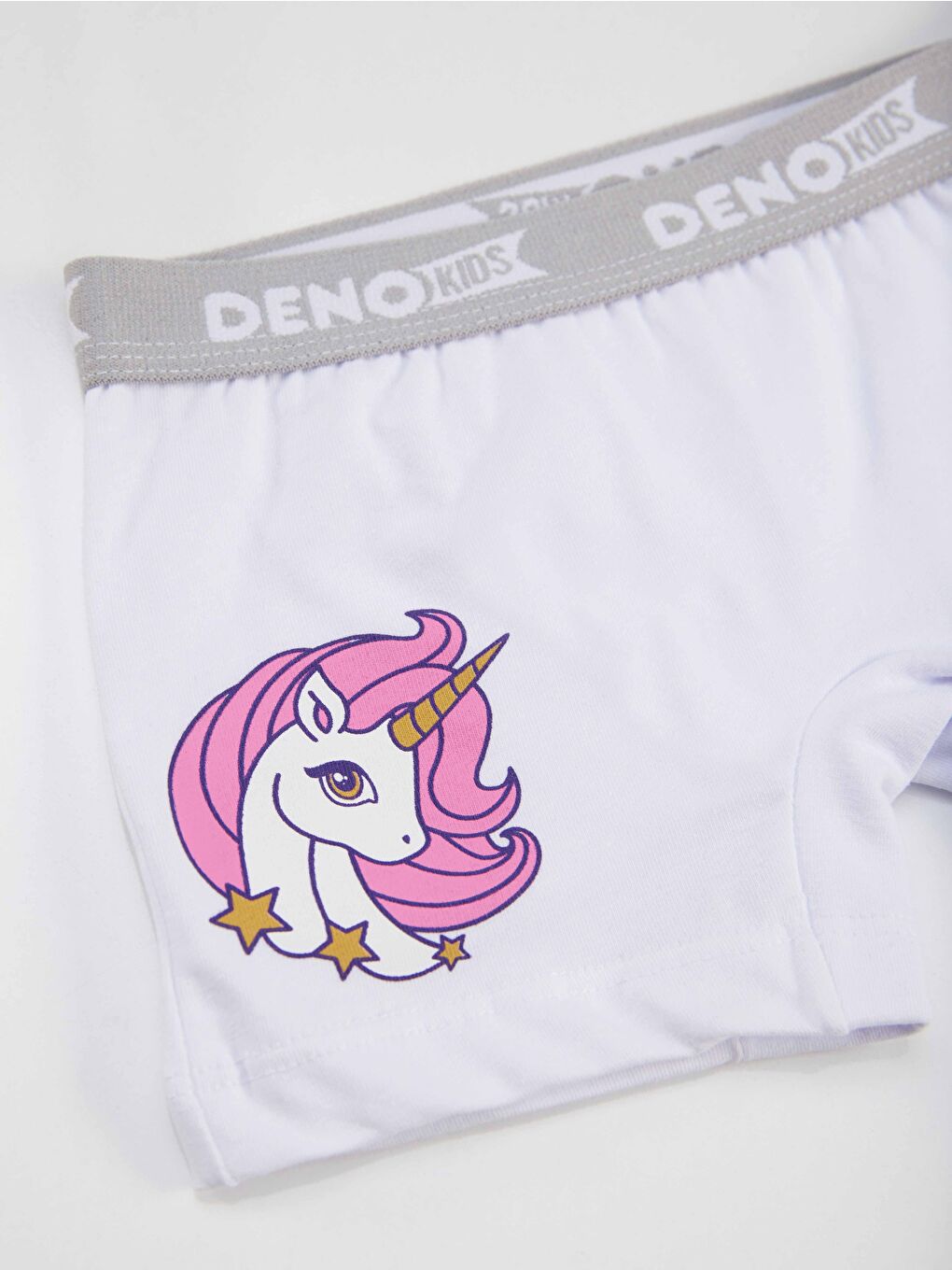 Denokids Karışık Kız Çocuk Pembe-Beyaz 2 Adet Boxer Takım - 3