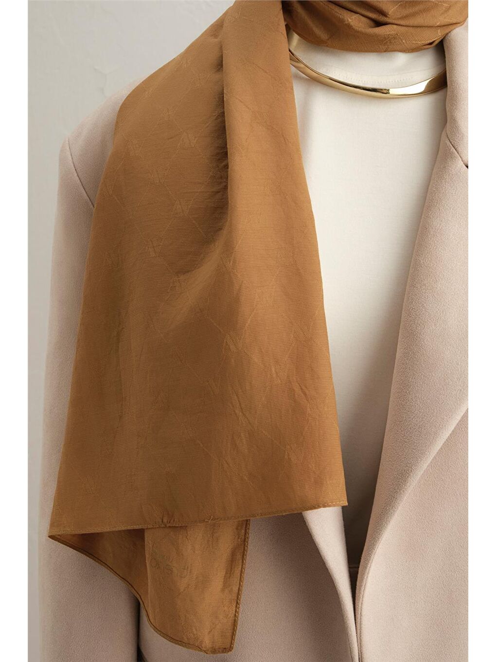 Sarı Trend Monogram Şal 1 23053-1