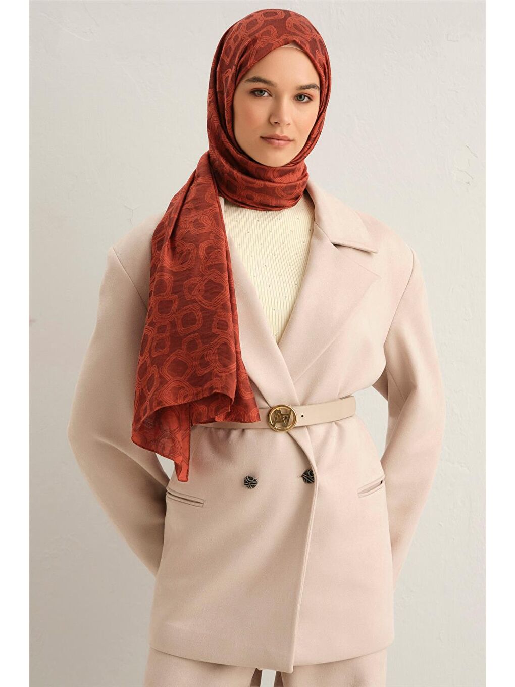 Turuncu Trend J.Viskon Şal 1 24645 24641