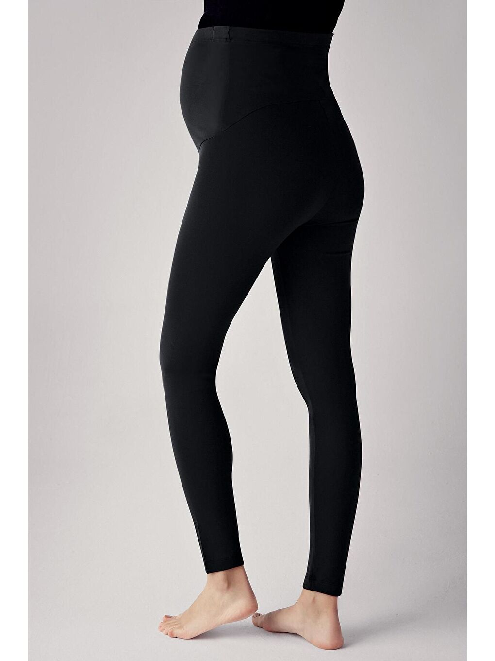 Siyah Ayarlanabilir Bel Hamile Taytı T02-2