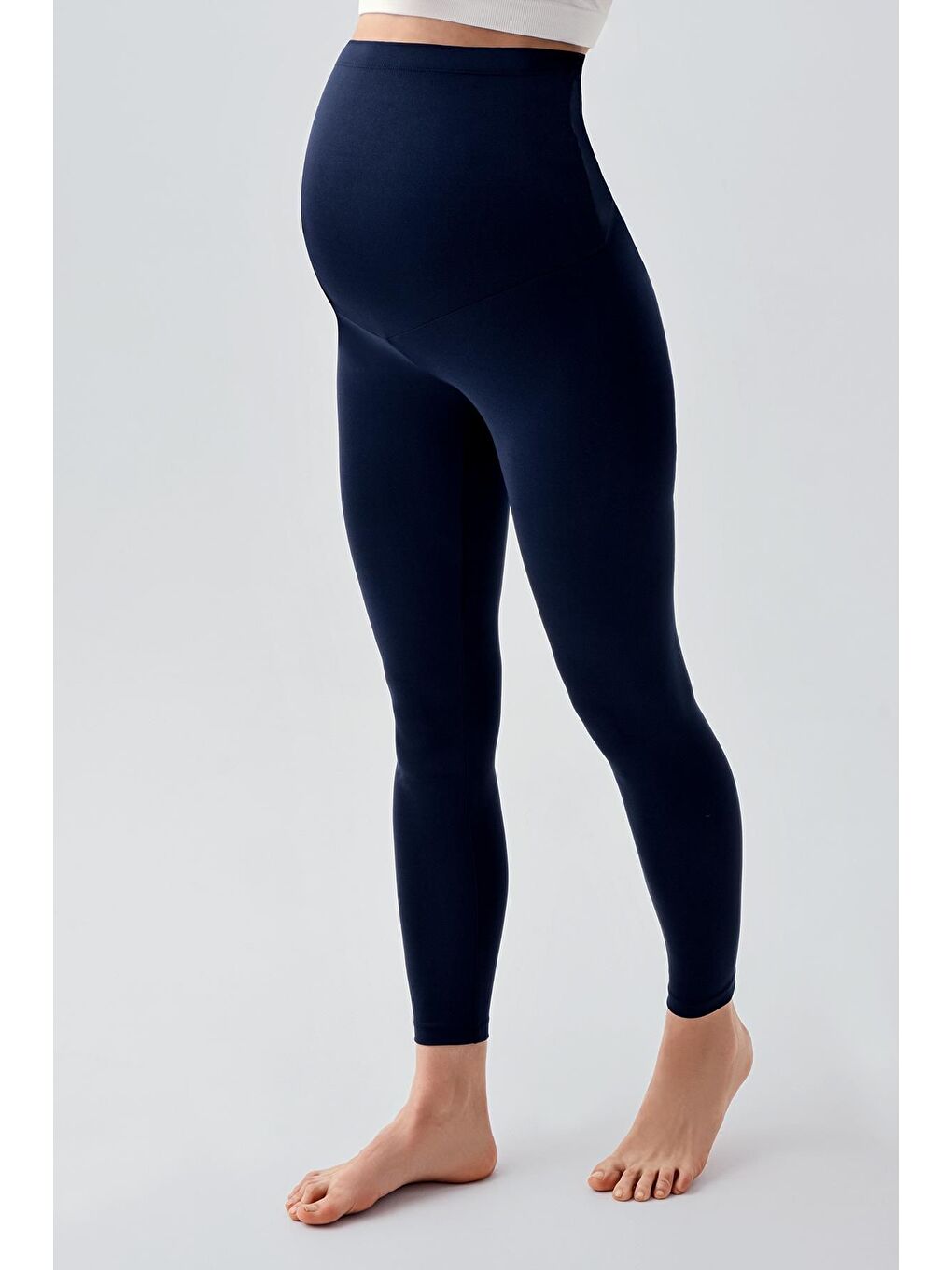 Lacivert Ayarlanabilir Bel Hamile Taytı T02-1