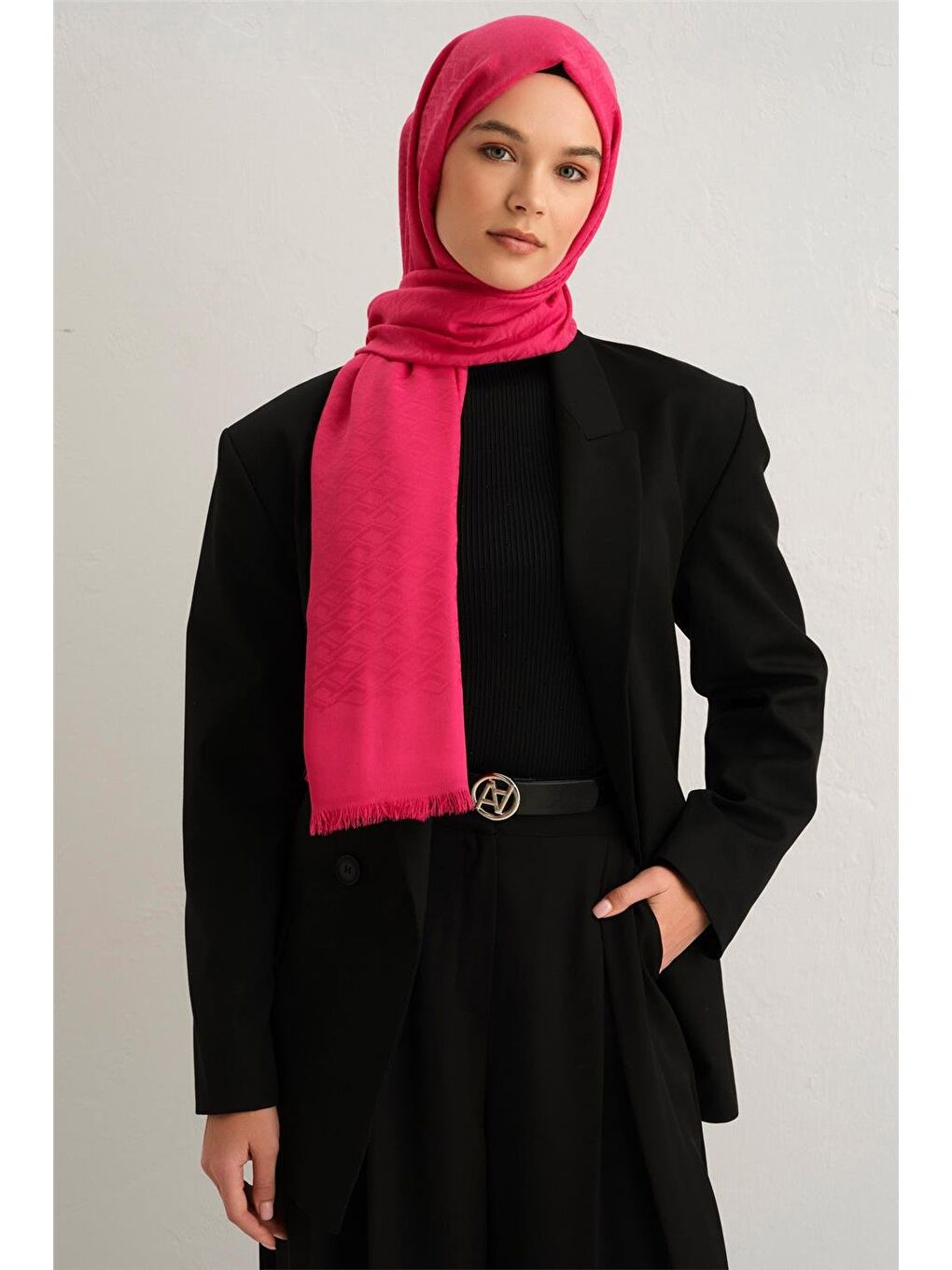 ARMİNE Pembe Trend Açelya Şal 3 04