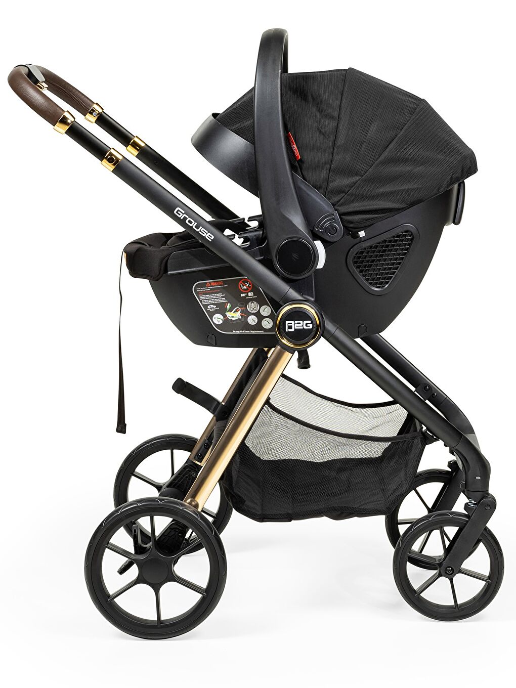 Grouse Travel Sistem Bebek Arabası - Siyah Standart-2