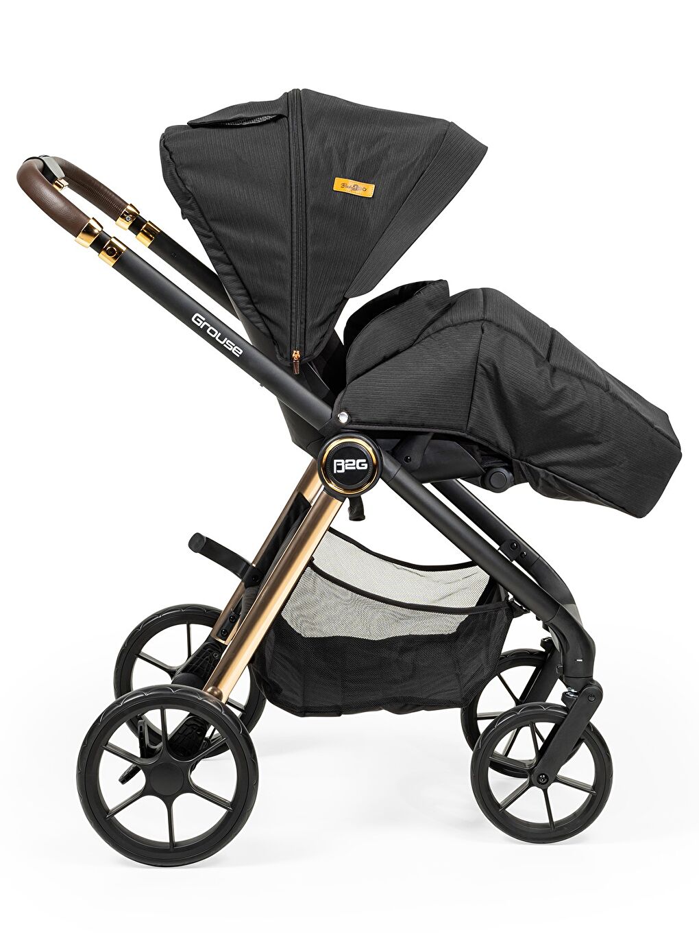 Grouse Travel Sistem Bebek Arabası - Siyah Standart-4