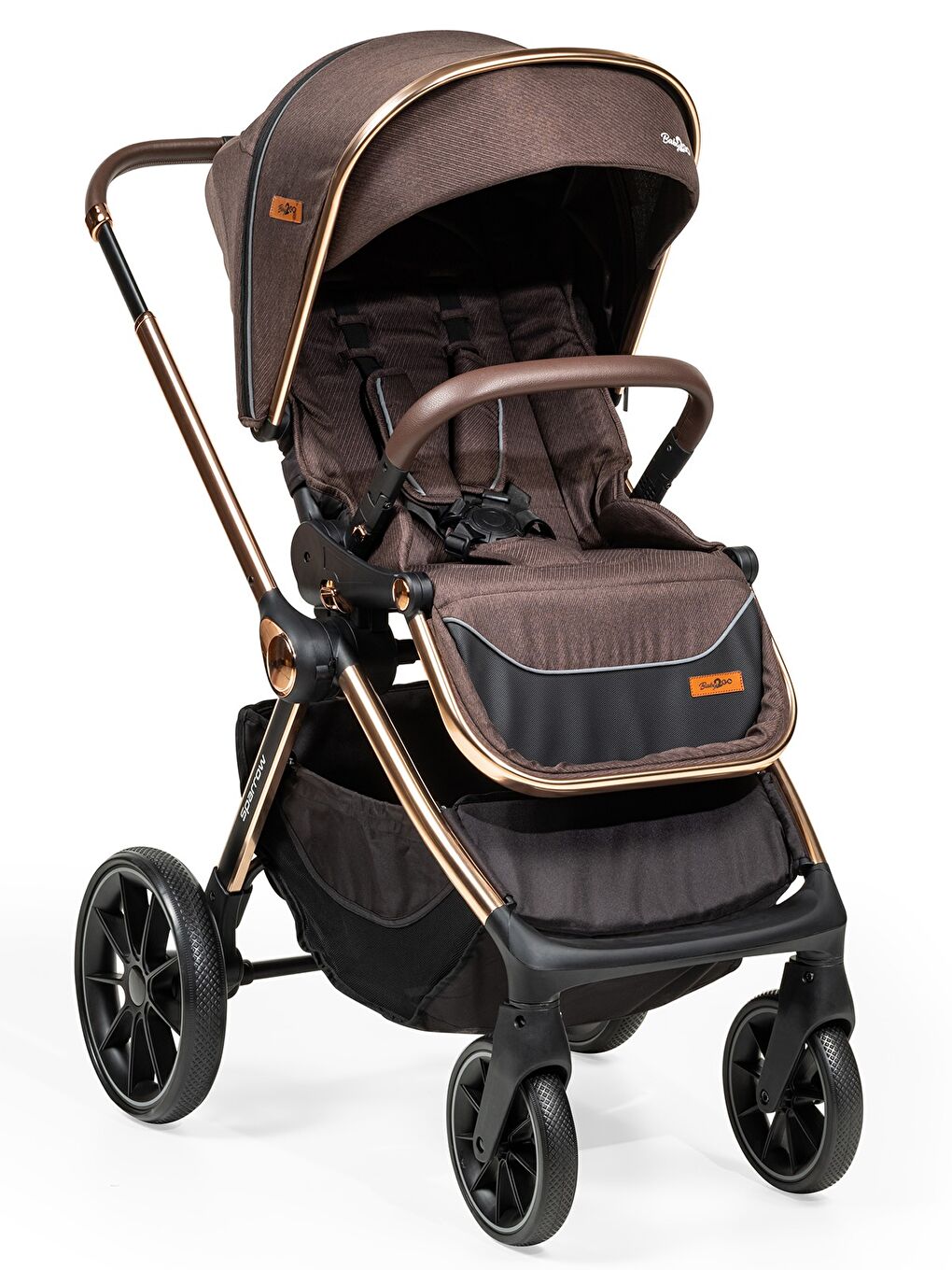 Sparrow Travel Sistem Bebek Arabası - Kahve Standart-1