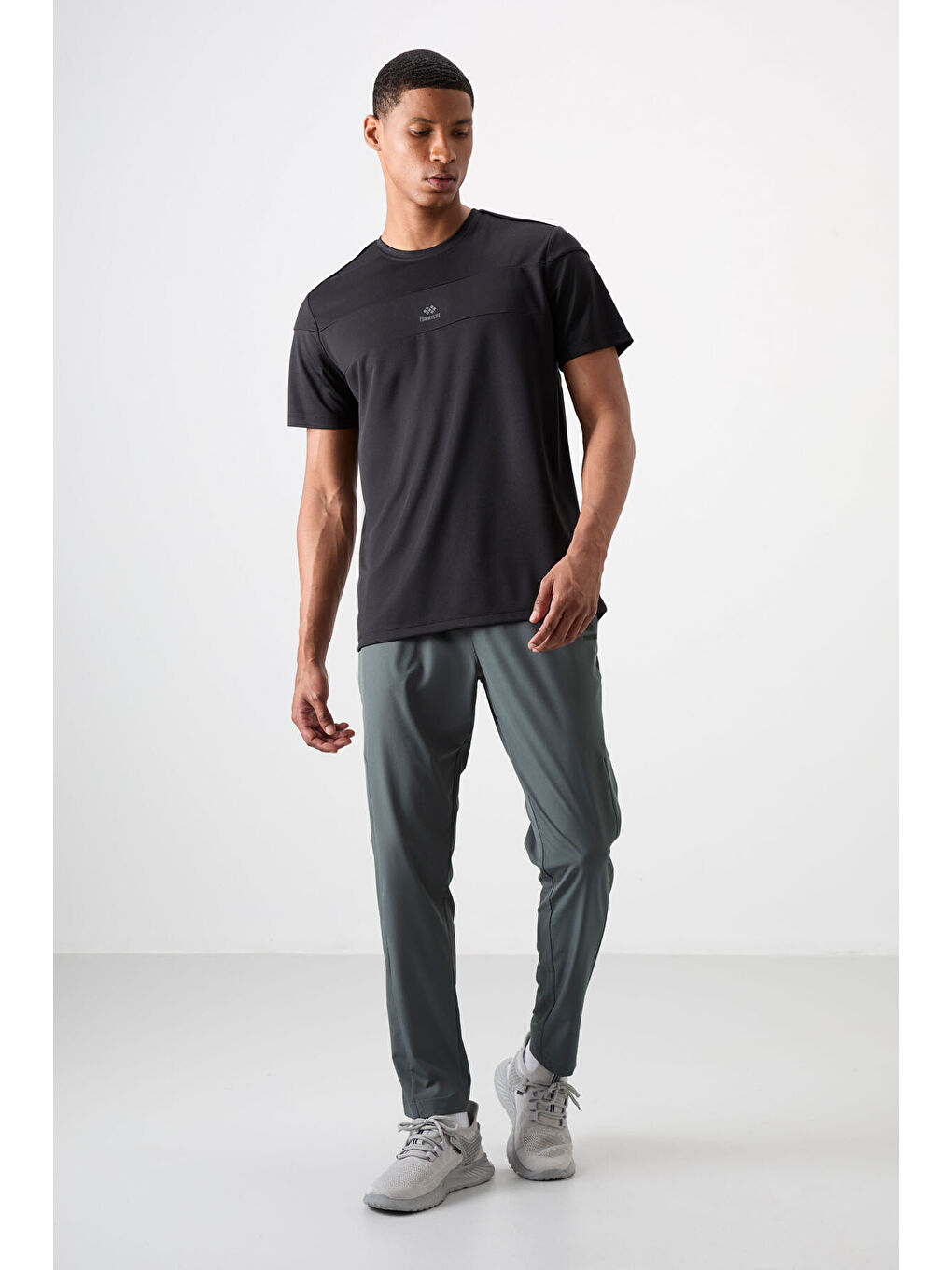 Haki Polyester İnce Yumuşak Comfort Fit Erkek Eşofman Alt - 82119-4