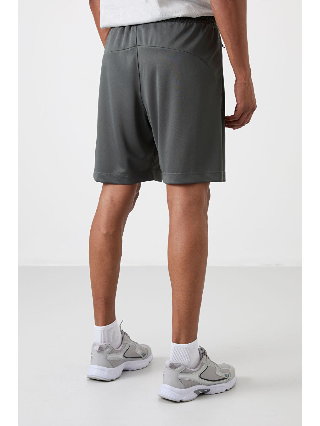 Haki Polyester Kalın Yumuşak Comfort Fit Erkek Şort - 81273-4