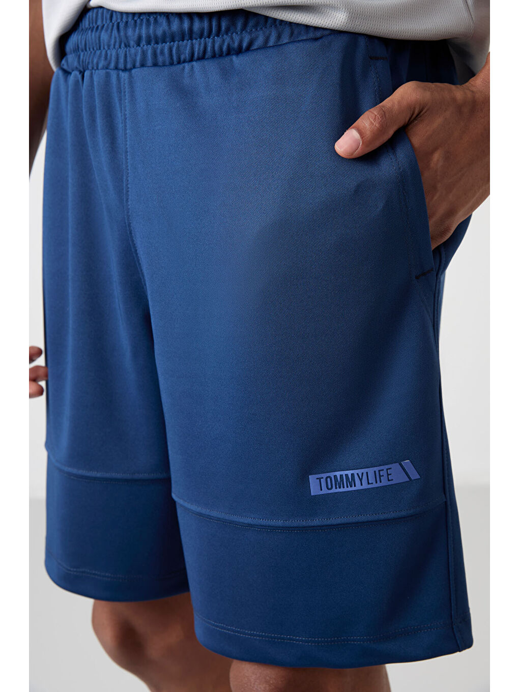 Mavi Parlament Polyester Kalın Yumuşak Comfort Fit Erkek Şort - 81272-2