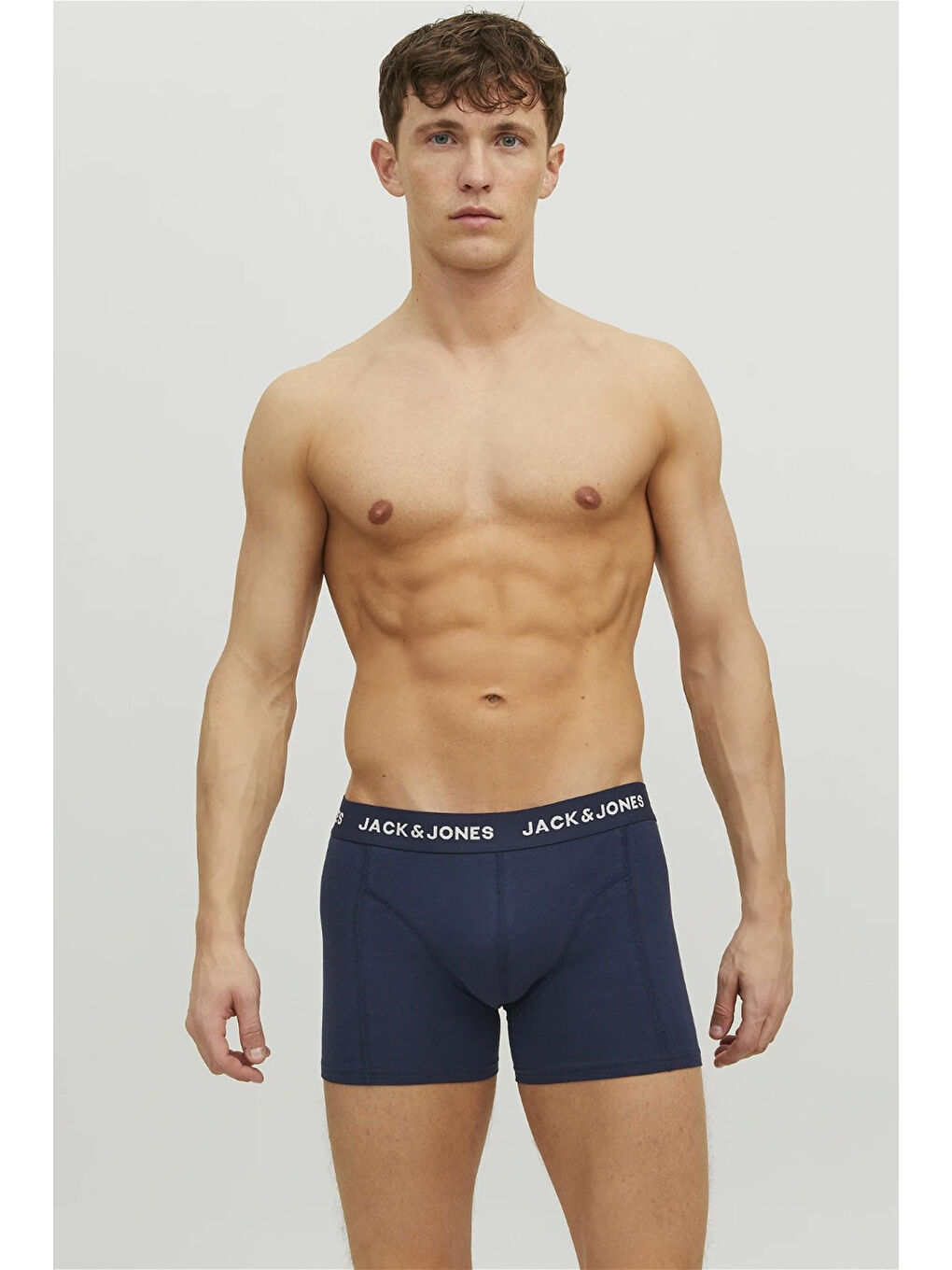 Lacivert Jacanthony Streç Pamuklu 3 Pack Erkek Boxer 12171946-1