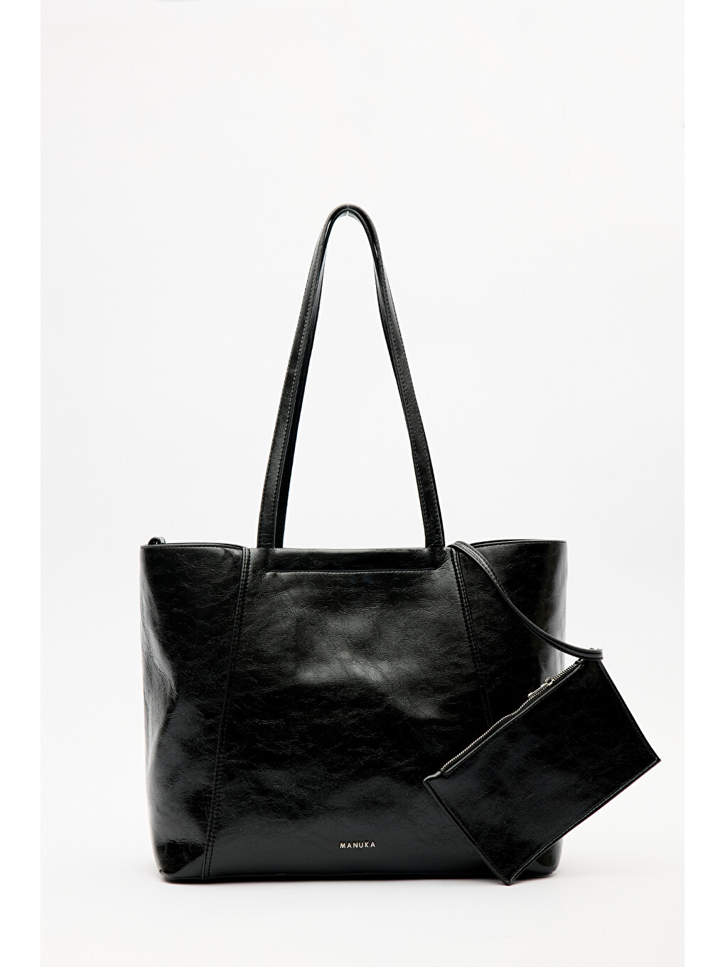 Square Tote Çanta Siyah-5
