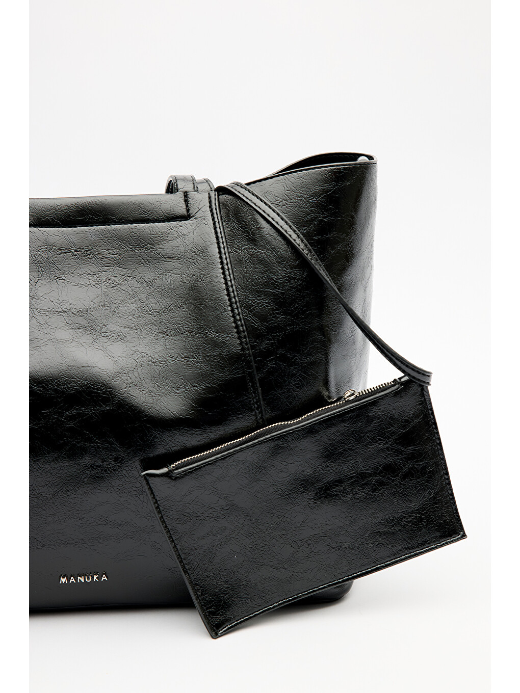 Square Tote Çanta Siyah-6