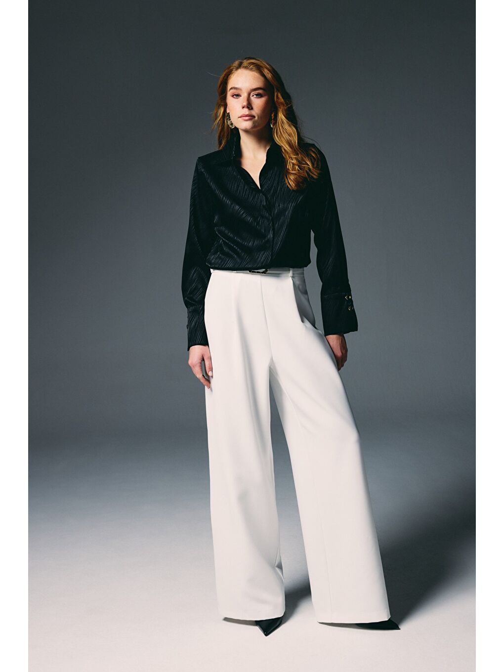 Zebra Desenli Gömlek - Siyah-3