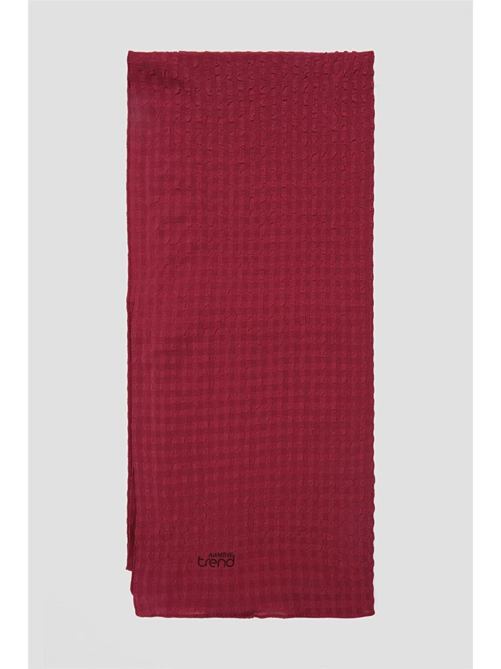 Bordo Trend Gofre Şal 21045