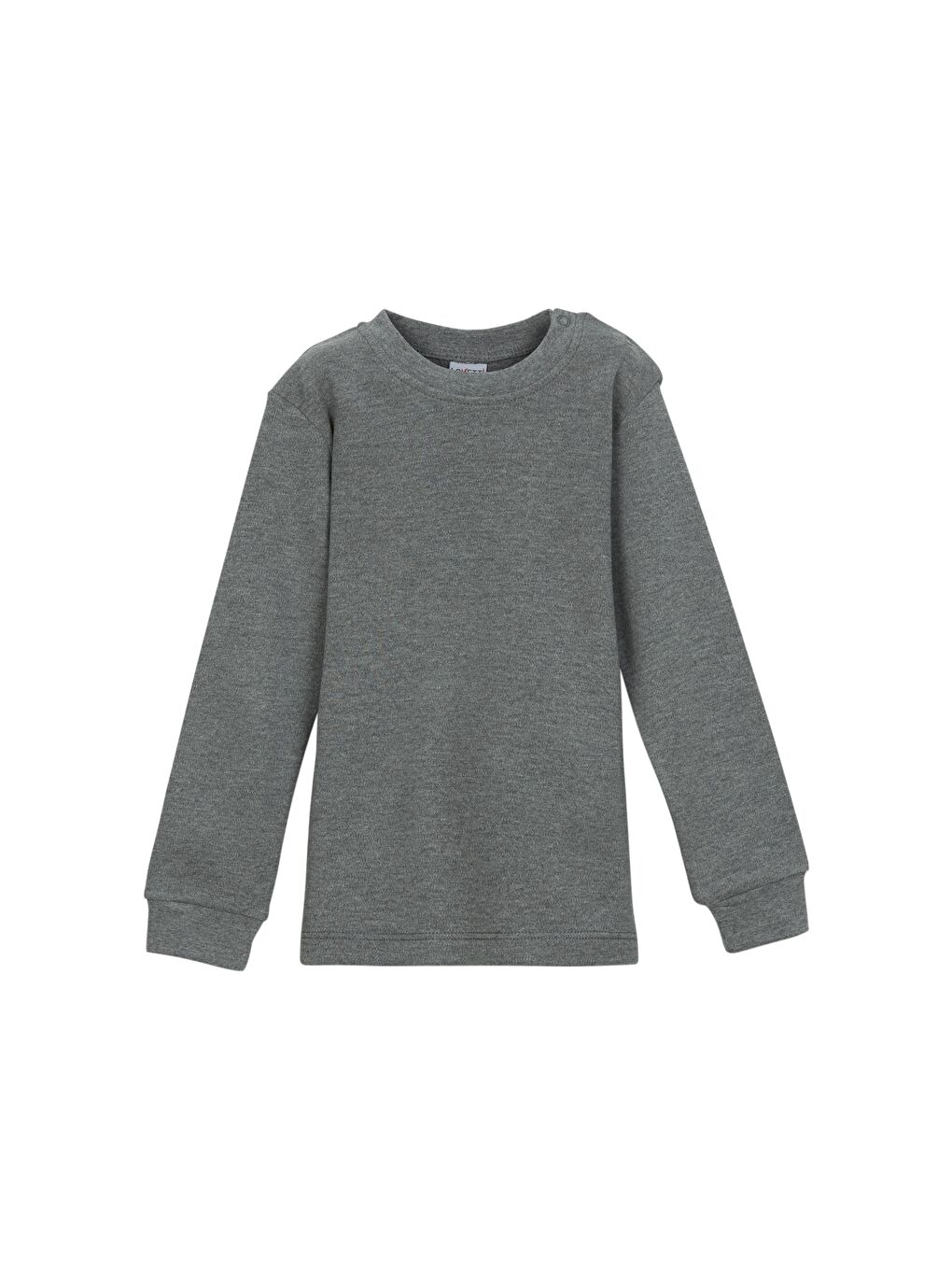 Gri Bisiklet Yaka Kız Bebek Sweathirt