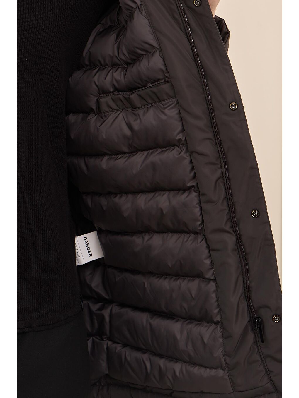 Erkek Kapüşonlu Su Geçirmez Mont Kaban Antrasit-5