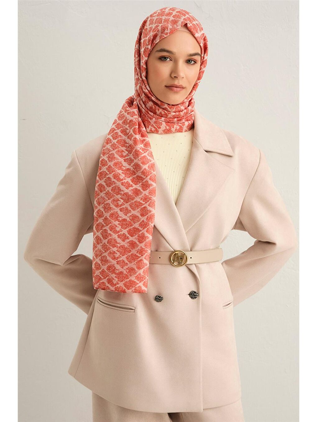 Turuncu Trend Pure Lina Şal 13 226