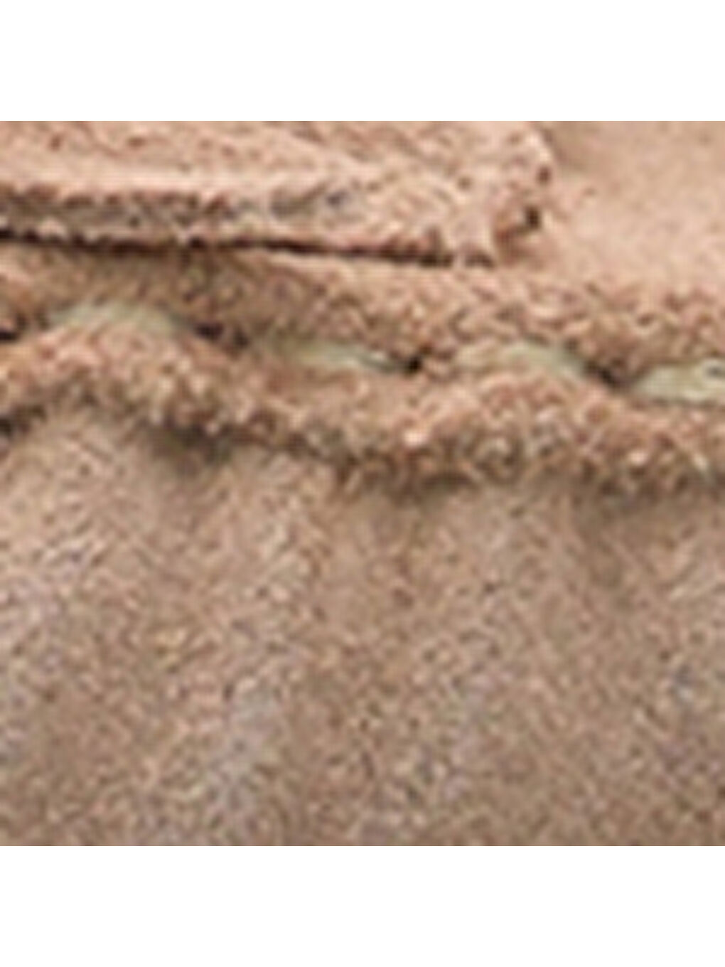 Bej Almire Hakiki Deri Süet Boncuklu Püsküllü Konfor Kadın Loafer Ayakkabı-6