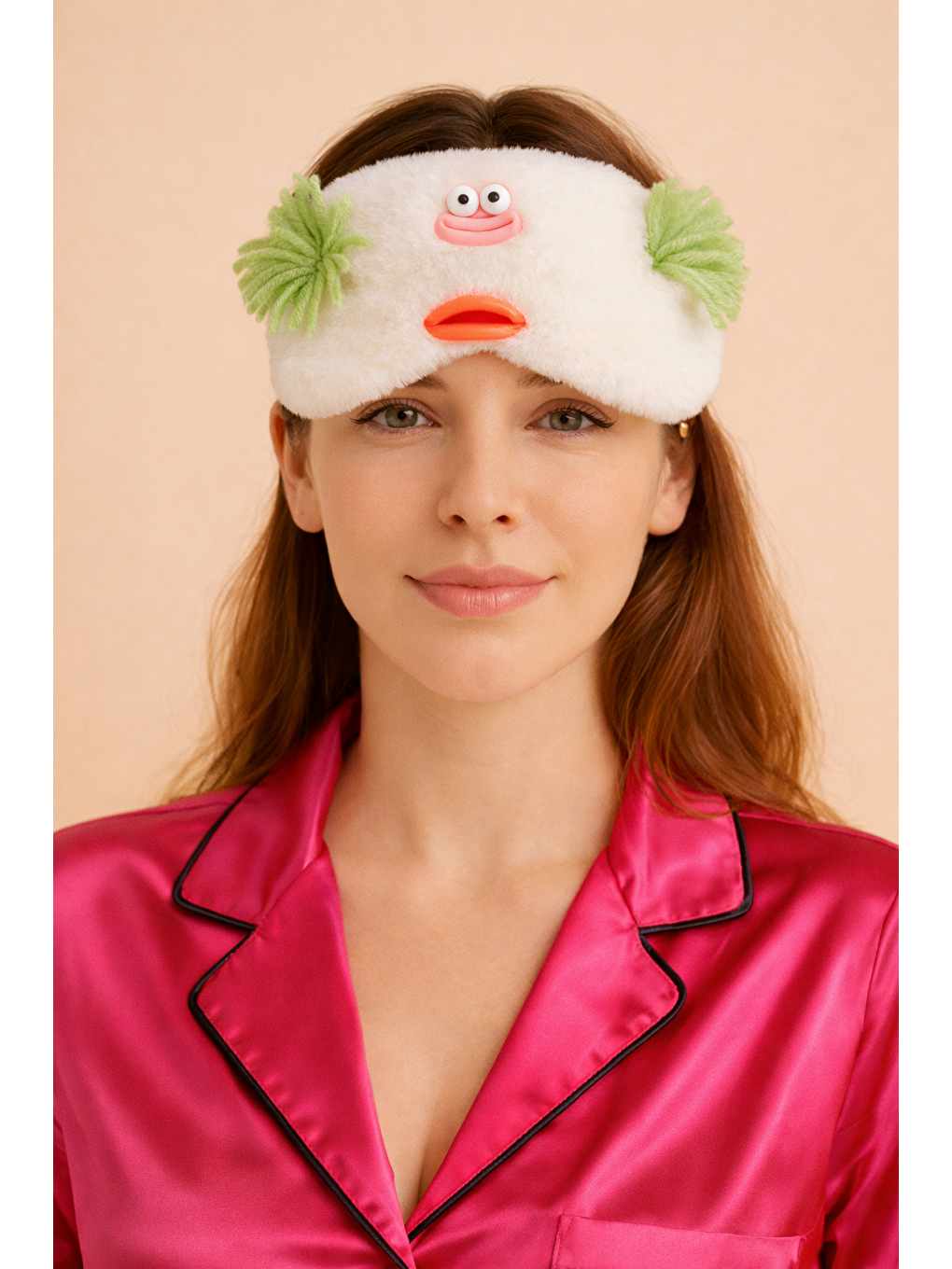 Karışık Püskül Aksesuarlı Göz Uyku Bandı