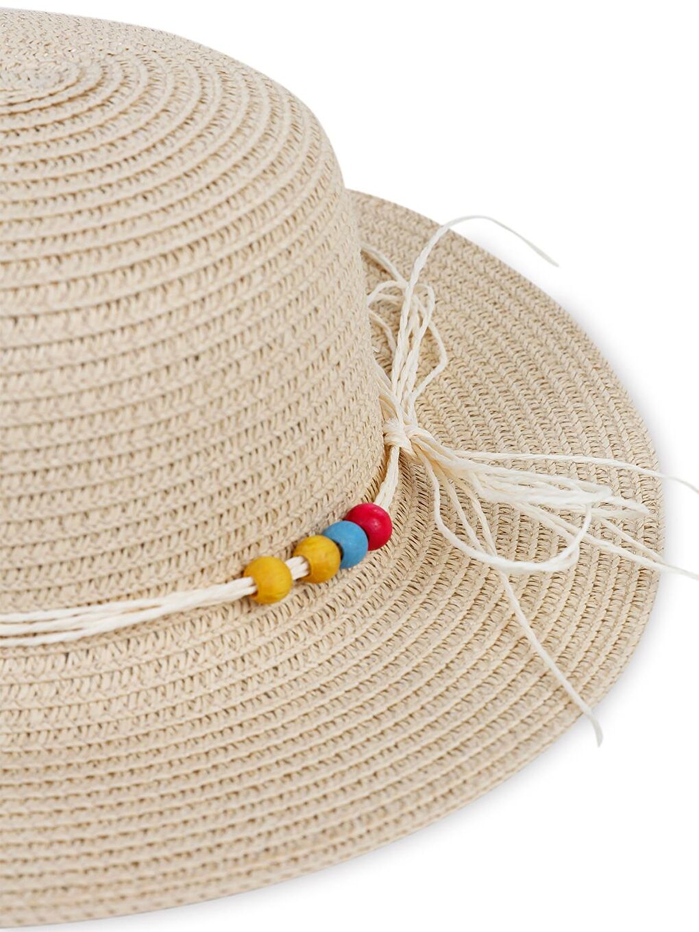 Girls 6-9 YAŞ KIZ HASIR ŞAPKA - Bej