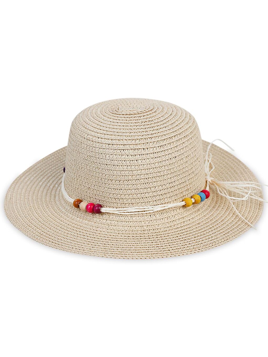 Girls 6-9 YAŞ KIZ HASIR ŞAPKA - Bej-1