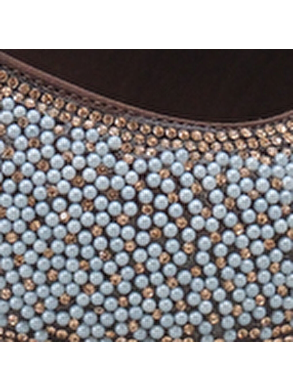 Kahverengi Denyse Komple Taşlı Sivri Burunlu Saten Arkası Bantlı Kadın Ayakkabı-6