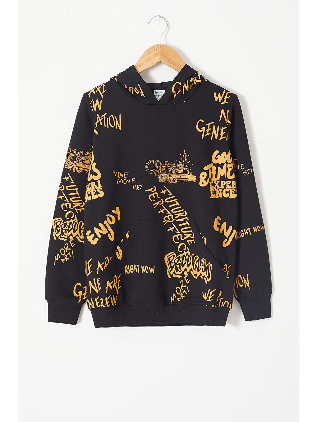 Siyah Erkek Çocuk Kapüşonlu Sweatshirt 14011