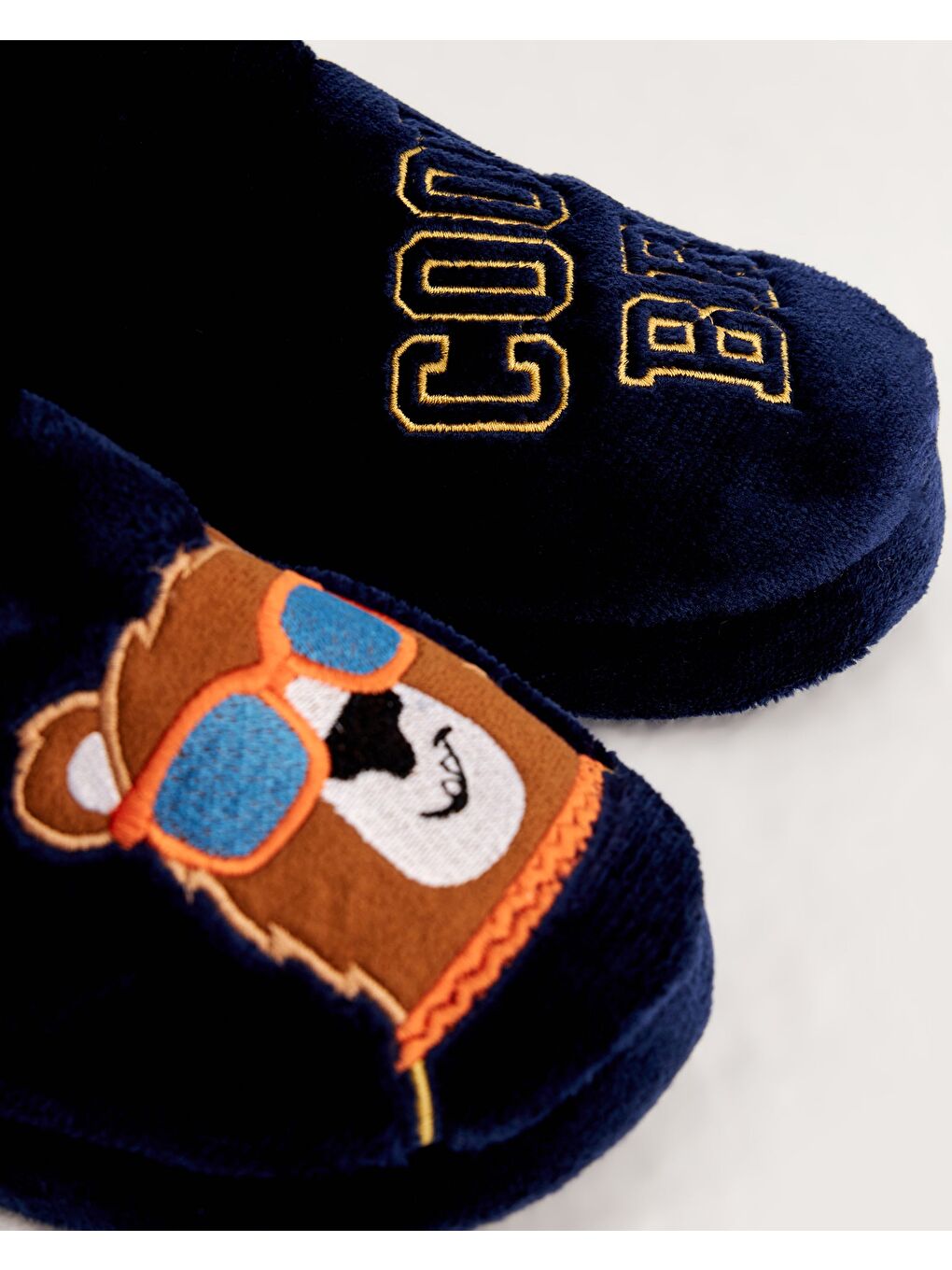 Lacivert Erkek Nakışlı Panduf - COOL BRO-4