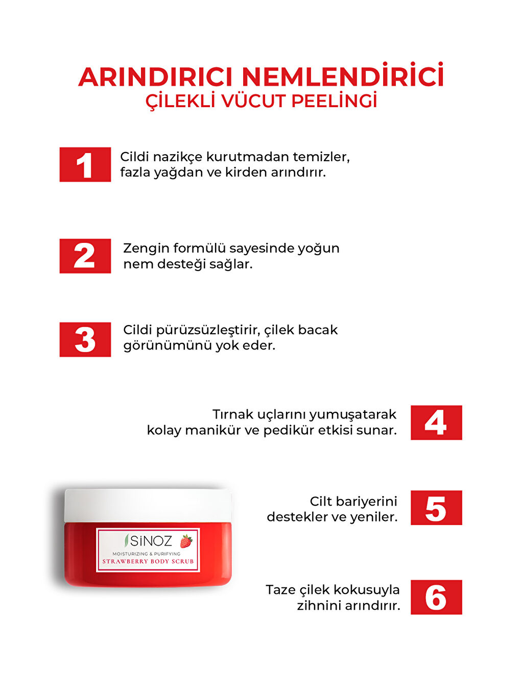 Body Scrub Besleyici Arındırıcı Nemlendirici Çilekli Vücut Peelingi 300 gr-1