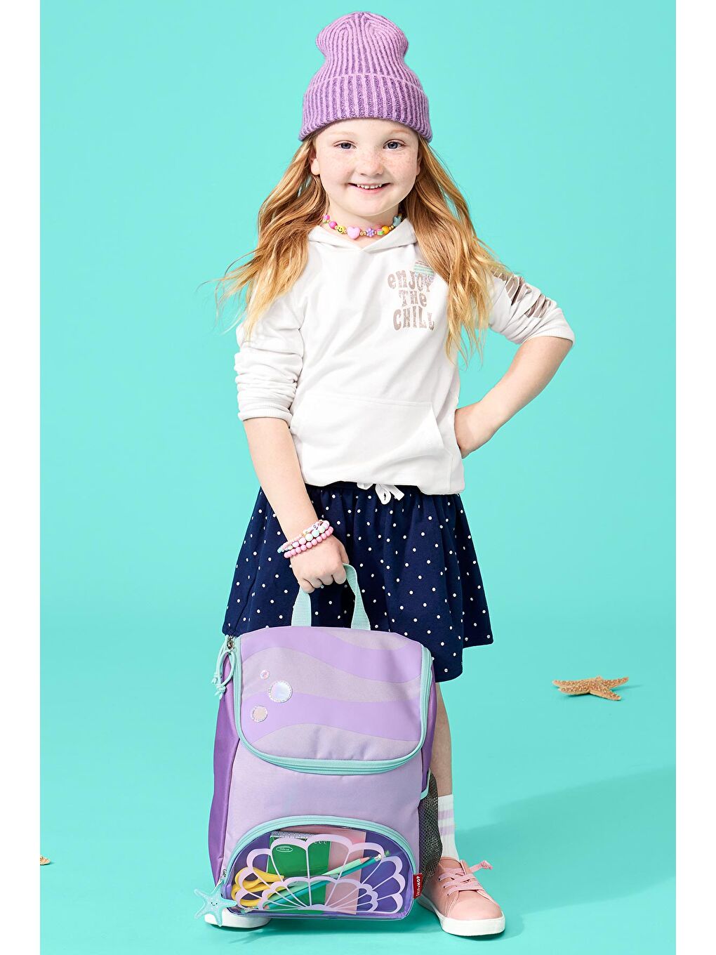 Karışık Spark Style Çocuk Sırt Çantası Deniz Kabuğu-3