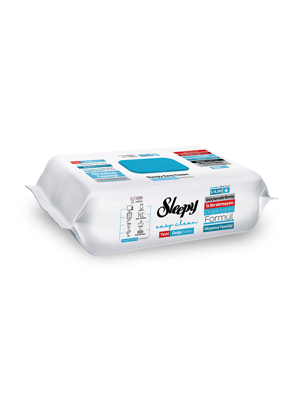 Ocean Yüzey Temizlik Havlusu Mendili Okyanus Tazeliği 100 Yaprak-1