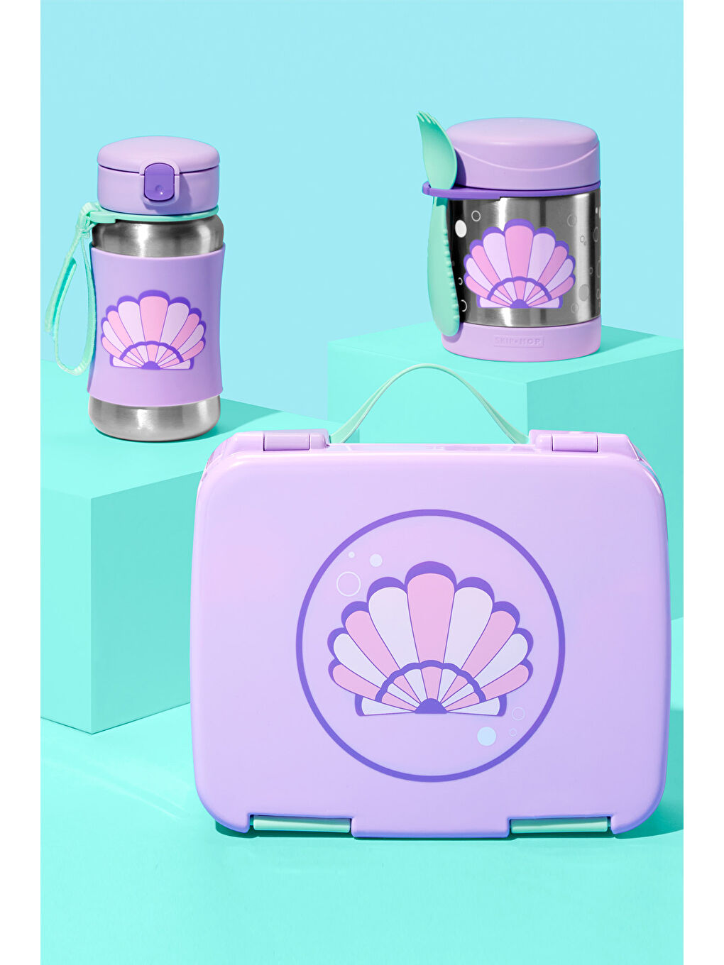 Spark Style Paslanmaz Çelik Termos Deniz Kabuğu-2