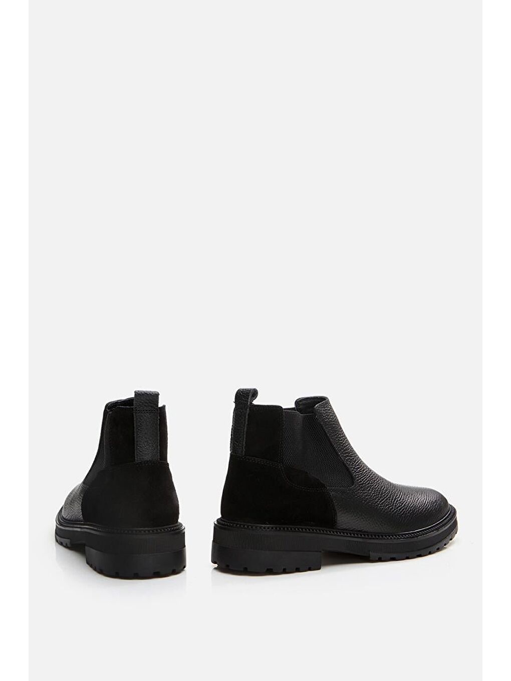 Hakiki Deri Siyah Erkek Günlük Bot-4