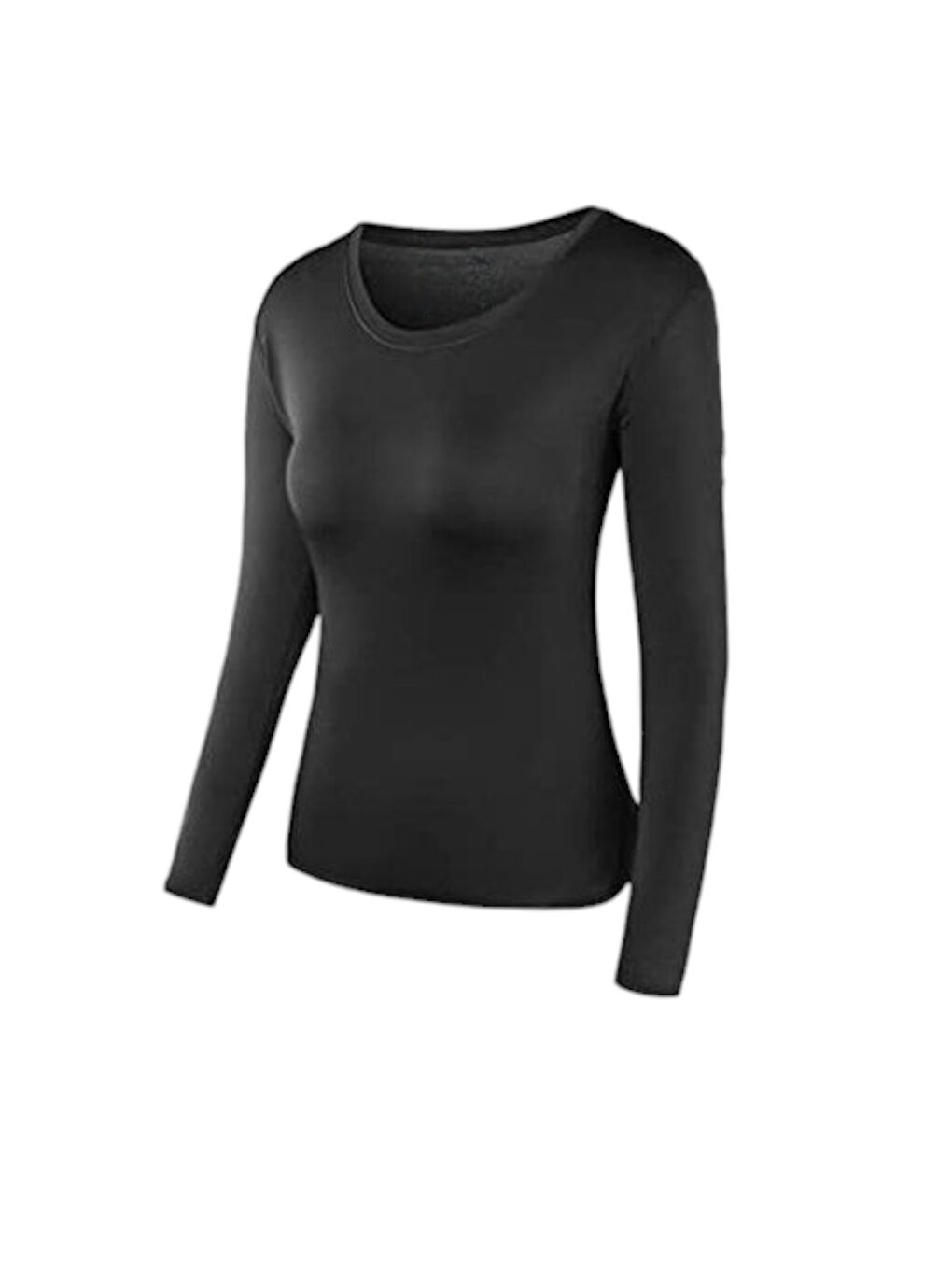 Siyah Standart Kalıp Kadın Termal İçlik Üst 2'li paket-1