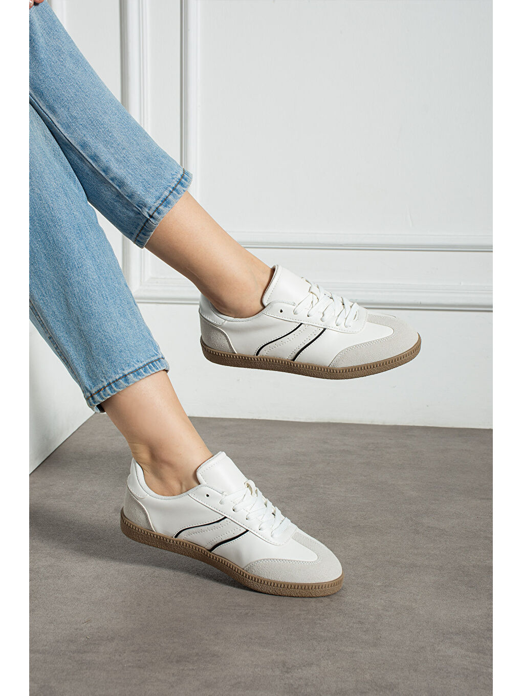 Beyaz Kadın Günlük Spor Ayakkabı